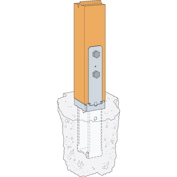 Simpson Strong-Tie CBST ZMAX Standoff Column Base for 4 x 4