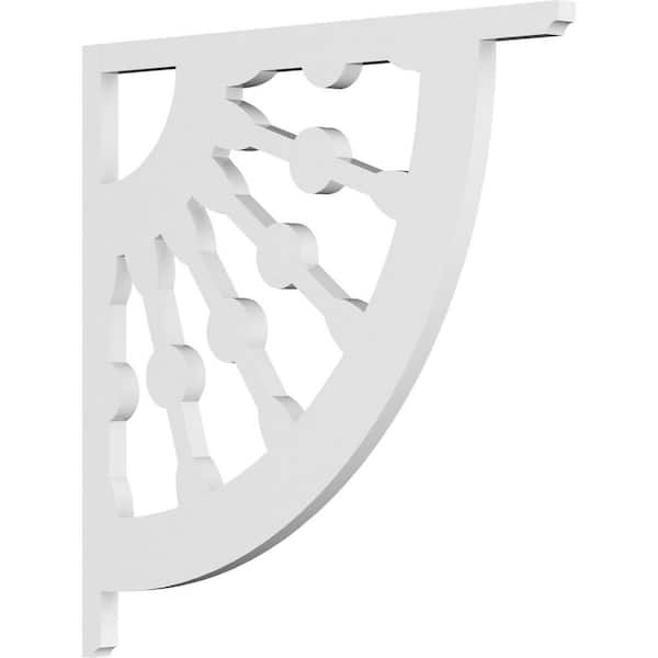 Ekena Millwork 5/8 in. W x 6 in. H x 6 in. D PVC Bordeaux Bracket