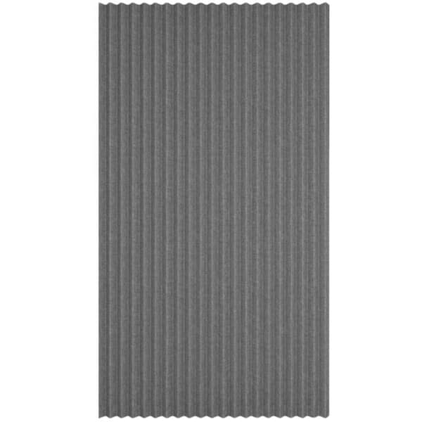 Wellco 39 in. x 78 in. Grey Vinyl Magnetic Accordion Door Curtains Dry and Wet Separation for Bath (No Rod)