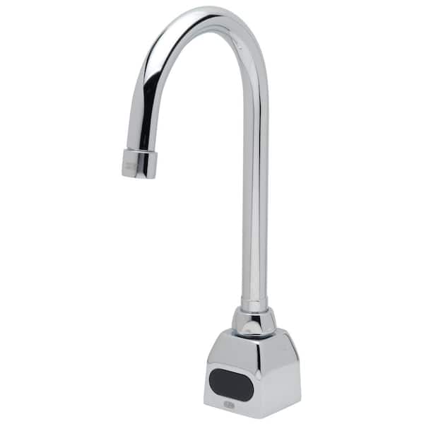 Zurn AquaSense Battery Powered Touchless Single Hole Gooseneck Sensor Bathroom Faucet with 1.5 gpm Laminar Flow in Chrome