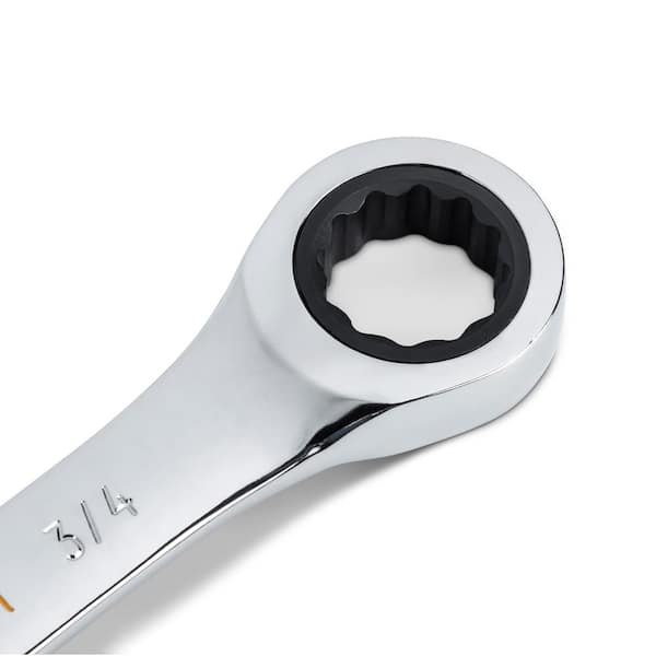 GEARWRENCH SAE/MM 90-Tooth Pro Combination Ratcheting Wrench Tool Set with Tray (18-Piece)