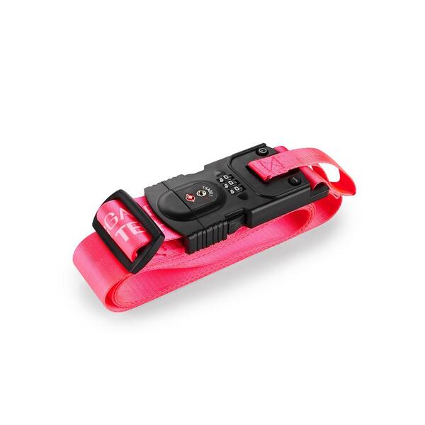 Unbranded Smart Strap Bright Pink Luggage strap with Smart Tracker
