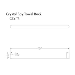 ZLINE Crystal Bay Towel Rail in Gun Metal (CBY-TR-GM)
