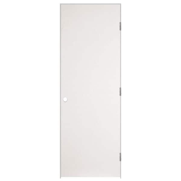 Masonite 28 in. x 80 in. No Panel Left-Handed Primed Composite Hollow Core Single Prehung Interior Door 4-9/16 in. Flat Jamb