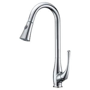 Singer Series Single-Handle Pull-Down Sprayer Kitchen Faucet in Polished Chrome