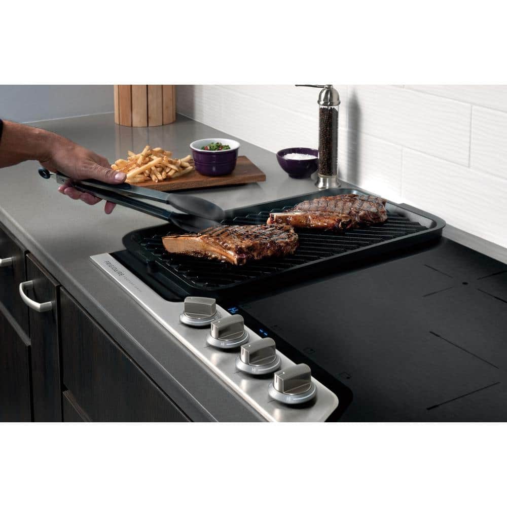 Professional 30" Black Ceramic Induction Cooktop with Stainless Steel Controls