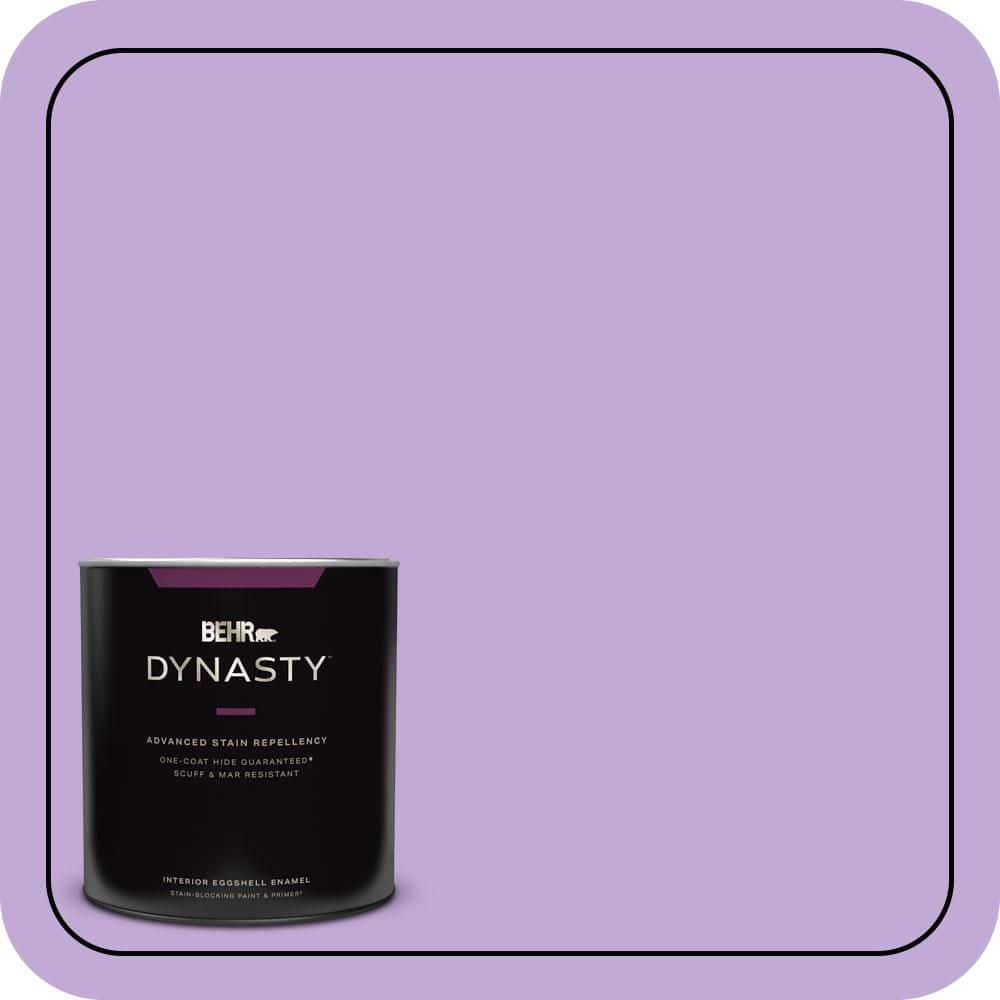 1 qt. #MQ4-59 Purple Gladiola One-Coat Hide Eggshell Enamel Interior Stain-Blocking Paint & Primer price history on PriceWatchPro