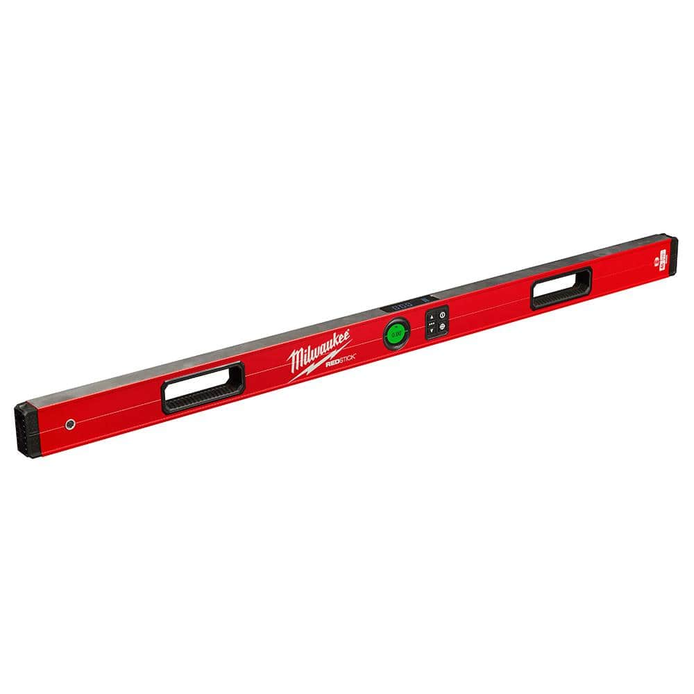 Milwaukee 48 in. Redstick Digital Box Level with Pin-Point Measurement ...