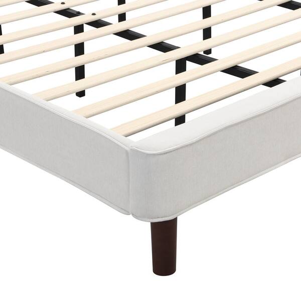 Christopherso wood platform bed frame white noise sales