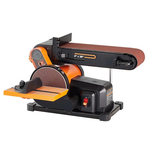 SKYSHALO Belt Disc Sander Combo, 6 in. Disc Sander and 4 in. x 36 in ...