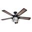 Hunter Fan Company Ventilateur De Plafond Key Biscayne 54 Pouces Avec LED, Intérieur/extérieur, Onyx