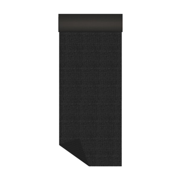 Black-Hobnail 31 in. x 7 ft. Utility Runner Rug - Custom Lengths up to 55 ft. Heavy-Duty, Non-Slip, All-Weather