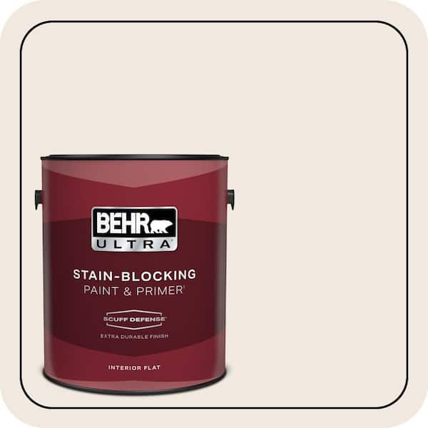BEHR ULTRA 1 gal. #720C-1 White Truffle Extra Durable Flat Interior Paint & Primer