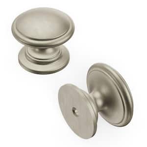Williamsburg Collection 1-1/4 in. Dia Stainless Steel Finish Cabinet Door and Drawer Knob (10-Pack)