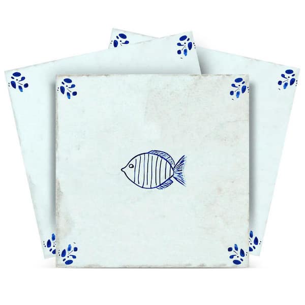 MI ALMA Blue D63 7 in. x 7 in. Vinyl Peel and Stick Tile (24 Tiles, 8.17 sq. ft. /Pack)