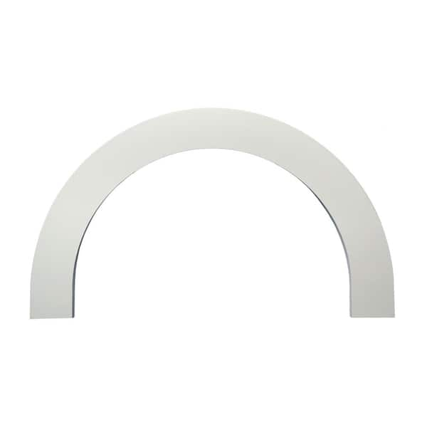 Fypon 36 in. inside width x 22 in. inside height x 1 in. Polyurethane Half Round Arch Trim Flat