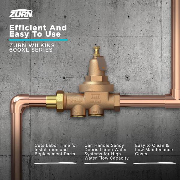 Wilkins 1-1/4 in. 600XL Pressure Reducing Valve with spring range