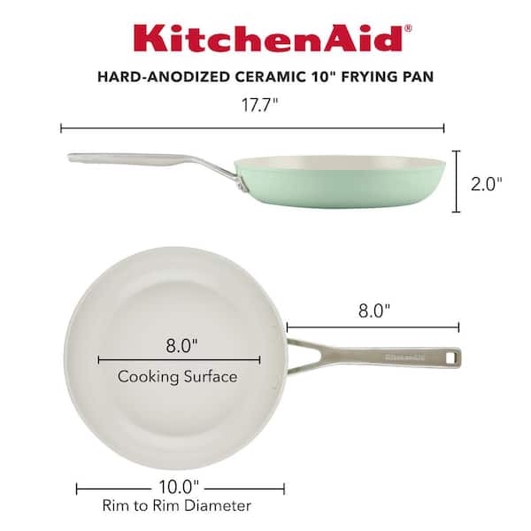 KitchenAid Hard Anodized Nonstick 3 qt. Hard Anodized Aluminum Nonstick Saute  Pan with Lid 84804 - The Home Depot