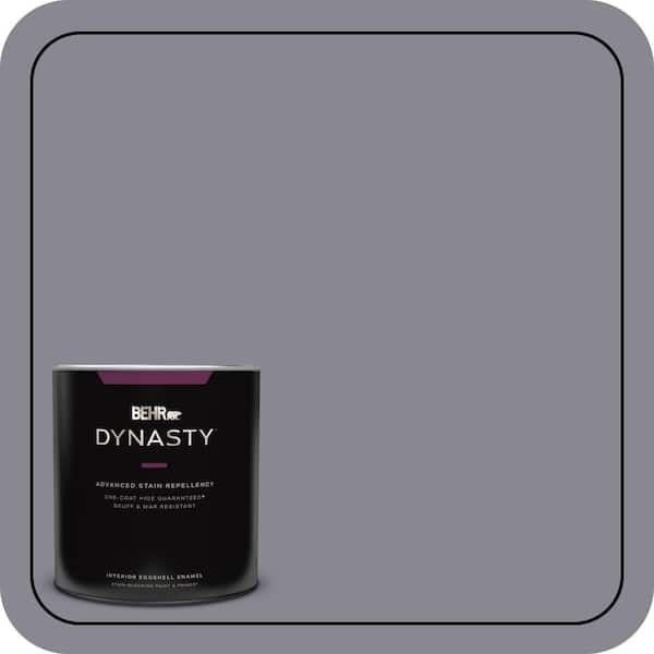 BEHR DYNASTY 1 qt. #N550-5 Box Office One-Coat Hide Eggshell Enamel Interior Stain-Blocking Paint & Primer