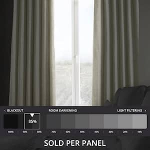 Oatmeal Solid Rod Pocket Room Darkening Curtain - 50 in. W x 108 in. L (1 Panel)