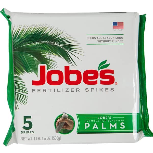Jobe's 2.7 lbs. Palm Tree and Shrub Fertilizer Spikes, (5-Pack)