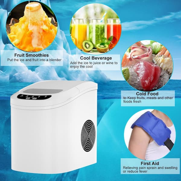 Countertop Ice Maker, Ice Maker Machine 6 Mins 9 Bullet Ice, 26.5lbs/24Hrs,  Portable Ice Maker Machine with Self-Cleaning - AliExpress