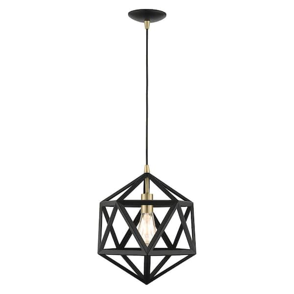 AVIANCE LIGHTING Hassinger 1-Light Textured Black Island Pendant