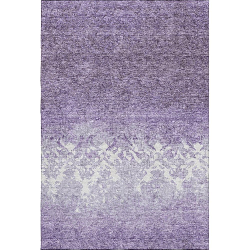 Mayfield Premium Machine Washable Abstract AMF1959 Purple 9 ft. x 12 ft. Area Rug price history on PriceWatchPro
