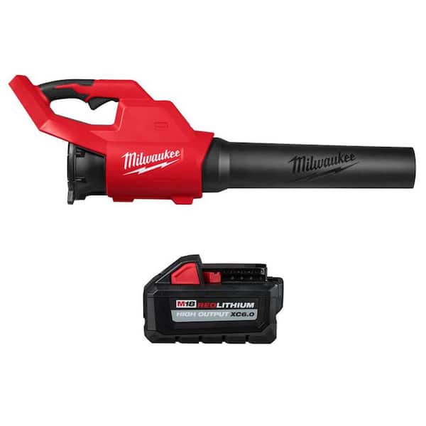 M18 Brushless120 MPH 450 CFM 18V Cordless Handheld Battery Leaf Blower w/ M18 Lithium-Ion High Output 6.0 Ah Battery