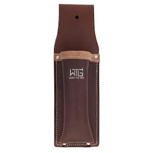Brown Hammer Tacker Holder Tool Belt Pouch Leather