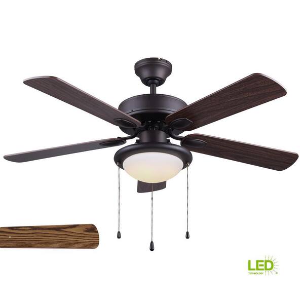 Unbranded Rex 42 in. LED Indoor Oil Rubbed Bronze Ceiling Fan