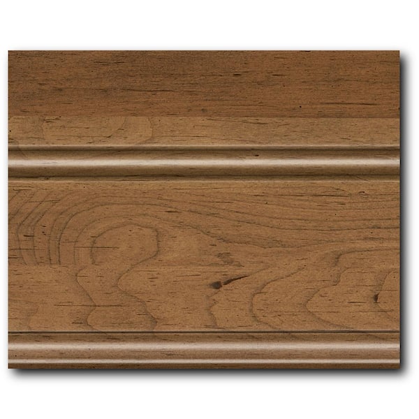 KraftMaid 4 in. x 3 in. Finish Chip Cabinet Color Sample in Aged Bourbon Maple