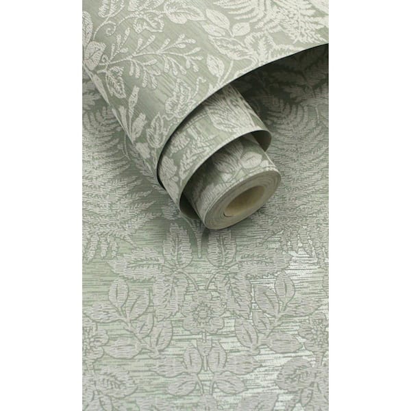 Duck Smooth Top Easy Liner Shelf Liner, 12 x 10', Grey Damask