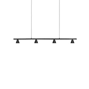 Dune 37 in. 1 Light 21-Watt Black Integrated LED Pendant Light