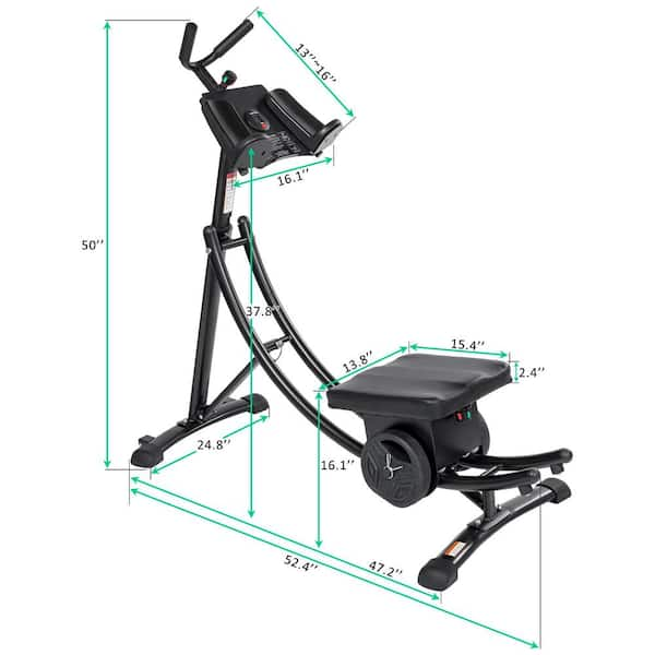 Tatayosi 440 lbs. Deluxe AB Machine Folding Abdominal Workout