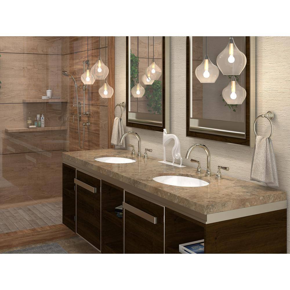Polished Nickel Transitional Wall Mounted Towel Ring