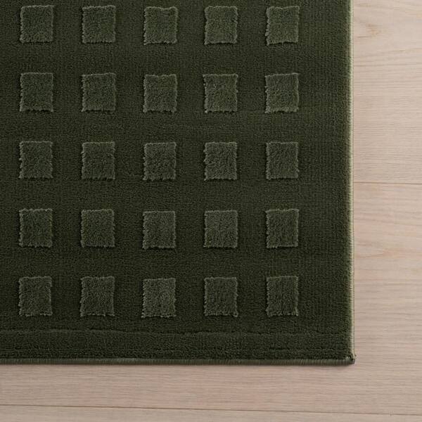 nuLOOM Lambertville Plush Textured Washable Green 2 ft. x 3 ft