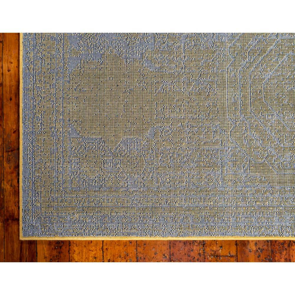 Bromley Vintage Yellow 9' x 12' Distressed Area Rug