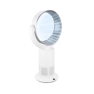 Oscillating 27 in. Tower Fan in White with Bladeless, Cooling Fan for Indoor Use, Home Bedroom