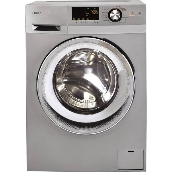 Haier 2.0 cu. ft. Silver High-Efficiency 120-Volt Ventless Electric All-in-One Washer Dryer Combo