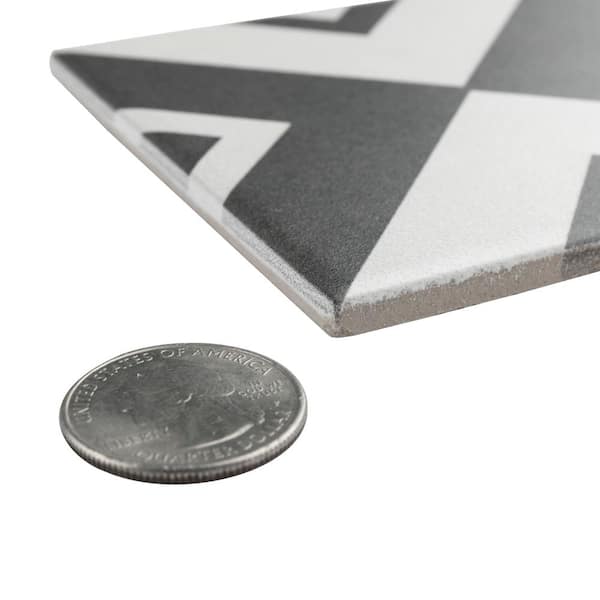 Twenties Mini Vertex 3-7/8 in. x 3-7/8 in. Ceramic Floor and Wall Tile (9.72 sq. ft./Case)