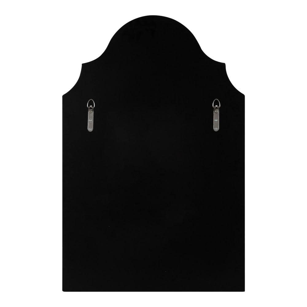 Leanna Silver Arched Wall Mirror with Scalloped Edges