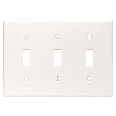 SOMERSET 3 Gang Triple Toggle Light Switch Cover Wall Plate Natural Stone SAND