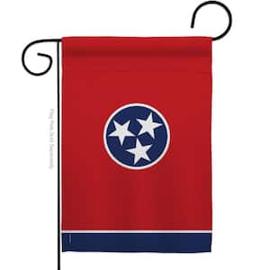 13 in X 18.5 Tennessee States Garden Flag Double-Sided Regional Decorative Horizontal Flags