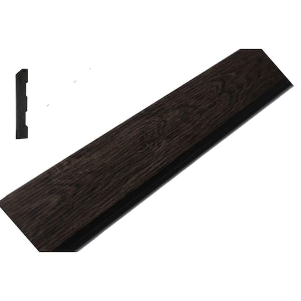 Unbranded Forever Mouldings 5/8 in. x 3-1/4 in. x 96 in. Dark Ash Polystyrene Door and Window Sill Moulding