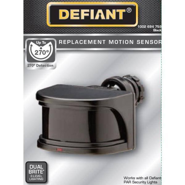 Defiant 270 Degree Black Replacement Outdoor Motion Sensor 