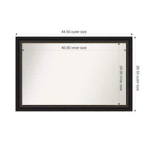 Trio Oil Rubbed Bronze 44.5 in. x 28.5 in. Custom Non-Beveled Recycled Polystyrene Framed Bathroom Vanity Wall Mirror