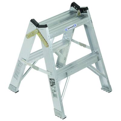 2-Foot by Werner Werner TW372-30 300-Pound Duty Rating Aluminum Twin Stepladder and Portable Work Stand 2-Foot by Werner Werner TW372-30 300-Pound Duty Rating Aluminum Twin Stepladder and Portable Work Stand