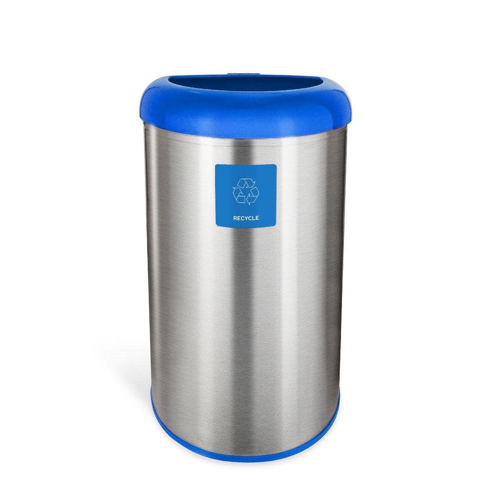 Burgundy Stainless Steel Touchless Motion Sensor Trash Can