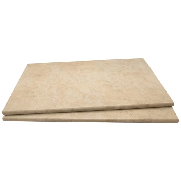 MSI Petra Beige 2 cm x 13 in. x 24 in. Matte Porcelain Pool Coping (26 pieces / 56.33 sq. ft. / pallet)